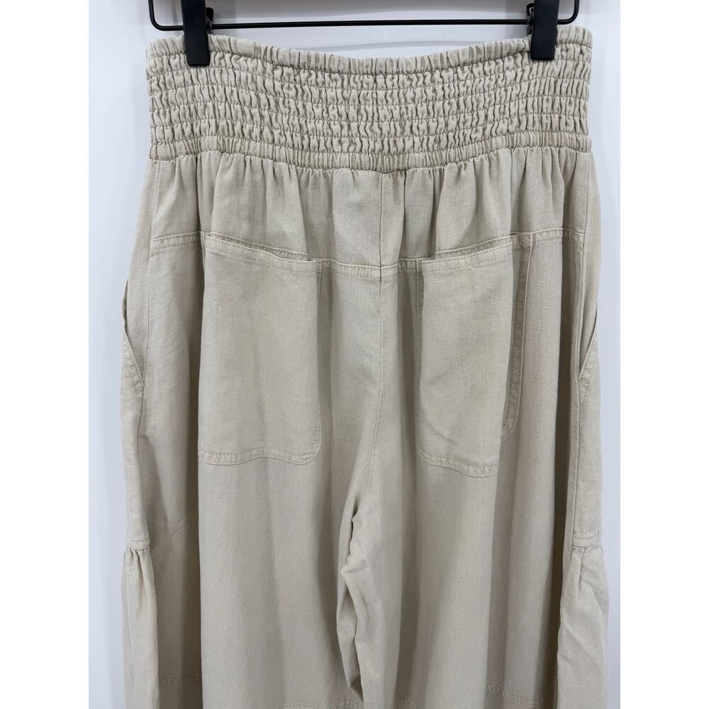 Pilcro Nutmeg Relaxed Linen Blend Pull On Jogger Pants Small Anthropologie Boho - Picture 8 of 11
